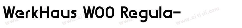WerkHaus W00 Regula字体转换